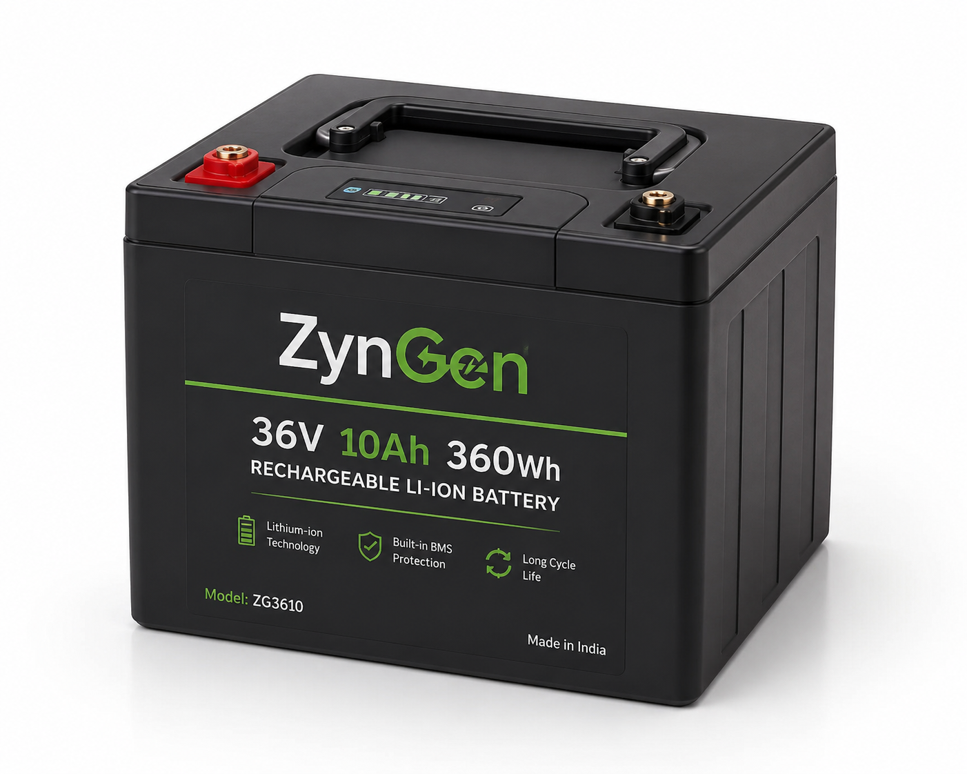 36V 10Ah 360Wh Rechargeable Li-ion Battery