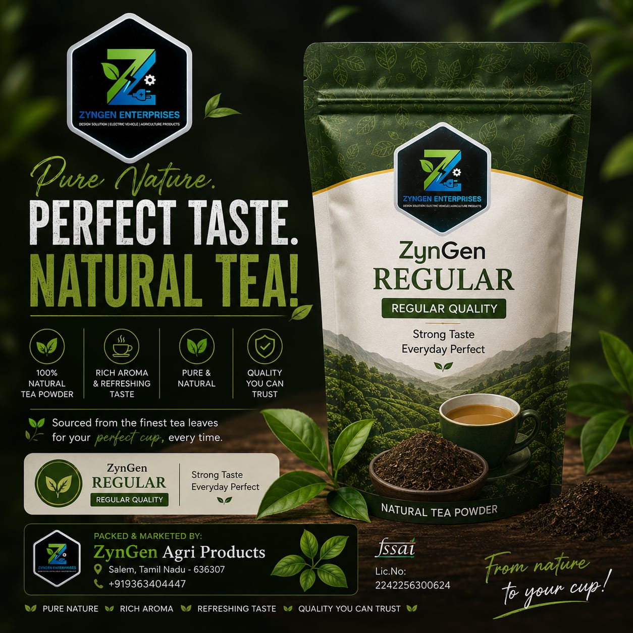 ZynGen Regular Tea Powder